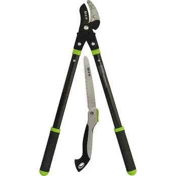 Zahradní nůžky Nůžky na větve for_q s převodem kovadlinkové vč. skládací pilky