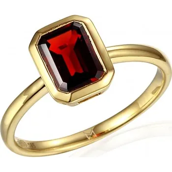 Prsten Prsten Naomi, žluté zlato a granát Velikost: 56