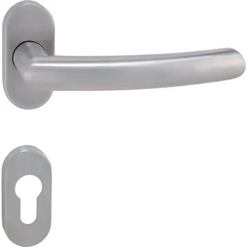 Dveřní kování Oválná klika M&P kování MP - NERO - UOR nerez Provedení: klika/klika + rozety PZ, Povrch: BS - černá mat