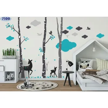 Samolepící dekorace Originální nálepka pro děti s motivem přírody 115 x 240 cm