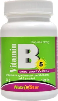 NUTRISTAR Kyselina pantothenová vitamín B5 40 mg