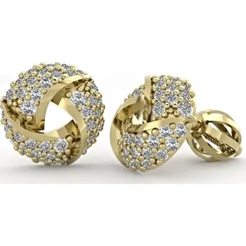 Náušnice Zlaté náušnice Manuela se zirkony Materiál šperku: Žluté zlato