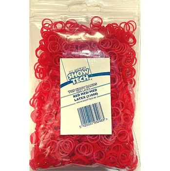 Kosmetika pro psa Show Tech červené gumičky - 1000 ks