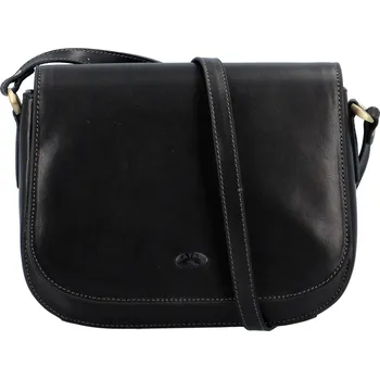 Kabelka Luxusní dámská kožená crossbody kabelka Katana Silas, černá