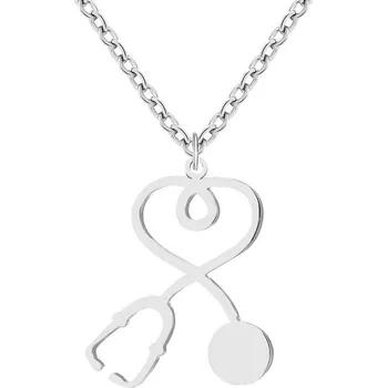 Náhrdelník Ocelový náhrdelník stetoskop