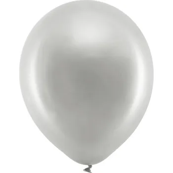 Balónek metalický 30cm, stříbrná