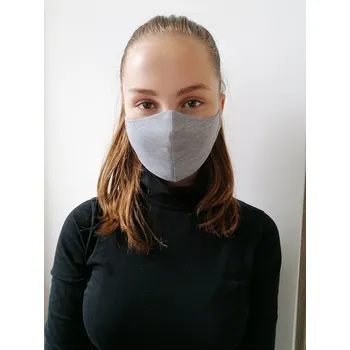 Chlapecká mikina Dětská bavlněná rouška JUNIOR šedá 7-13 let