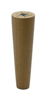 Nábytkové kování Dřevěná nábytková rovná noha 200 mm dub lakovaný