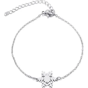 Náramek Blingstar Dámský náramek Vločka - nerez ocel