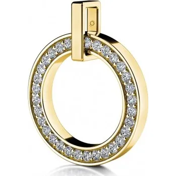 Přívěsek Minimalistický zlatý přívěsek Zoe s brilanty Materiál šperku: Žluté zlato