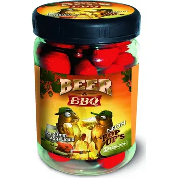 Boilies Radical Neonové Pop Ups Beer & BBQ Ø16mm,Ø20mm 75g