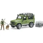 Bruder 2587 Land Rover Defender Station Wagon s figurkou lovce a psa
