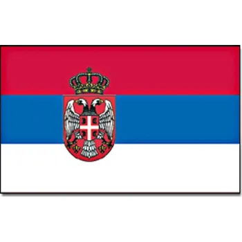 Vlajka Promex Srbsko se symbolem 150 x 90 cm