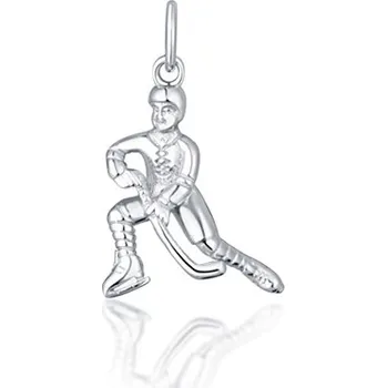 Přívěsek Stříbrný přívěšek hokejista STRZ0931F