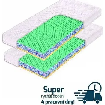 Matrace Matrace Marina Bamboo 80x200x18 cm 1+1 zdarma + 2 ks polštář Lenošek rozměr 80x200