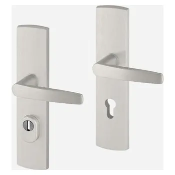 Příslušenství k oknu DAB Trade AXA DIVA klika-klika, s překrytím vložky, PZ 72, šroub 6 cm, F1 stříbrná