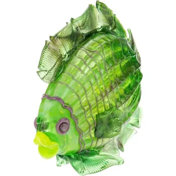 Skleněná ryba zelená 31 cm (Skleněná dekorace ve tvaru ryby)
