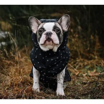 Obleček pro psa MXM Zateplená softshellová bunda pro psa, nepromokavá - vzor "reflexní srdíčka", velikost XL velikost XL