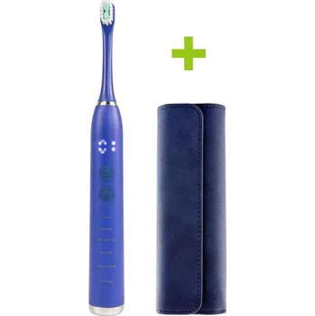 Elektrický zubní kartáček Sonický elektrický zubní kartáček OXE Sonic T1-B a cestovní pouzdro, modrá