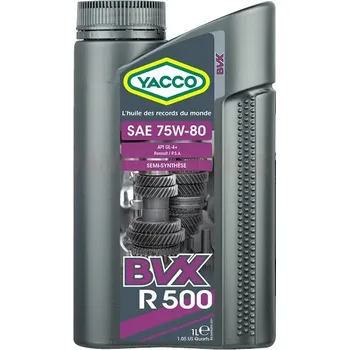 YACCO převodový olej polosyntetický BVX R 500 75W80 1l