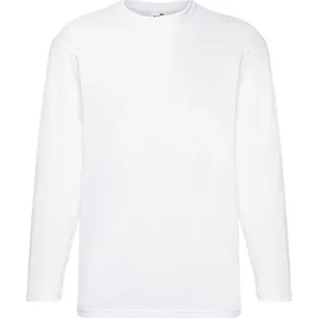 Pánské tričko Fruit of the Loom Pánské triko s dlouhým rukávem 61-038-0 White M