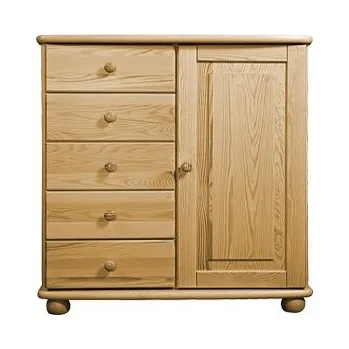 Kancelářská sestava Komoda z masivu Klasik Eliška 07P hl. 46 cm