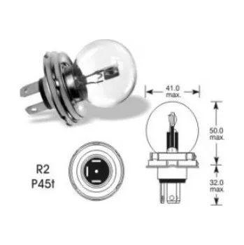 Autožárovka TESLA Žárovka Narva 12V/ R2 45/40W P45t-41 asymetrická