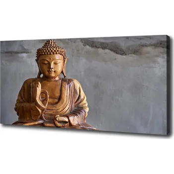Obraz Foto obraz na plátně Dřevěný budha