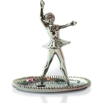 Šperkovnice Invotis Miska na prstýnky Ballerina, kov, v.9 cm