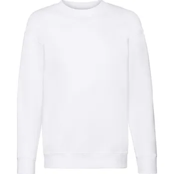 Dívčí svetr Fruit of the Loom Dětský prémiový set-in pot 62-031-0 White 104