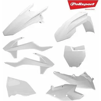 POLISPORT kompletní plasty KTM EXC/EXCF 17-19, barva bílá KTM EXC 530 rok 17-19