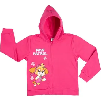 Dívčí mikina Paw Patrol Růžová mikina s kapucí Velikost: 98/104