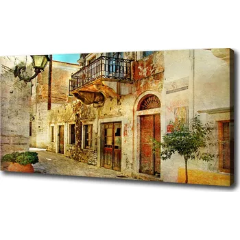 Obraz Foto obraz na plátně Uličky v Řecku