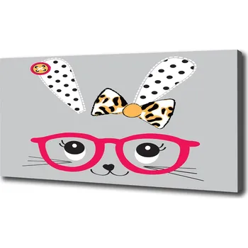 Obraz Foto obraz na plátně Králík v brýlích