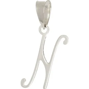 Přívěsek Přívěšek z bílého zlata písmeno N ZZ0926NBF + dárek zdarma