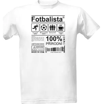 Tričko s potiskem Fotbalista - sport pánské