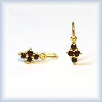 Náušnice bílý zirkon SWAROVSKI nebo PRECIOSA bílé zlato