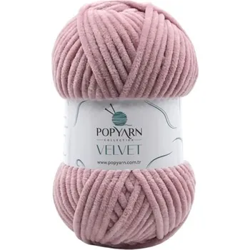 Příze POPYARN Pletací příze Velvet B07 - růžová
