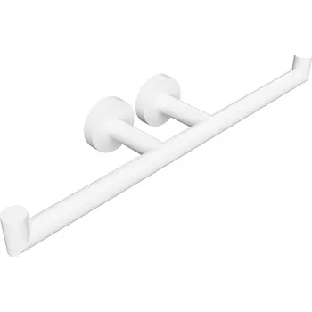 Sapho X-ROUND WHITE držák toaletního papíru dvojitý se dvěma úchyty, bílá