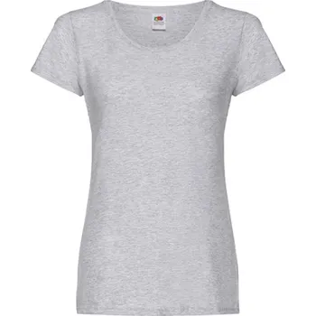 Dámské tričko Fruit of the Loom Dámské triko 61-420-0 Heather Grey XXL