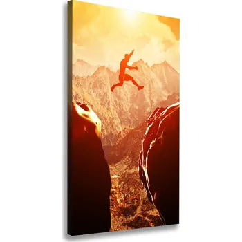 Obraz Vertikální Foto obraz na plátně Skos nad propastí