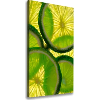 Obraz Vertikální Foto obraz na plátně Plátky limetky