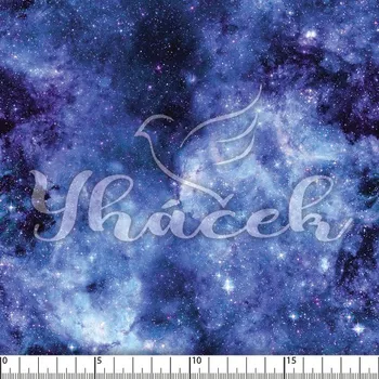 Zakázkový tisk, softshell, kočárkovina... Galaxie Látky k tisku: Microfirba