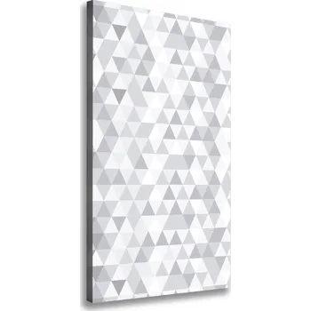 Obraz Vertikální Foto obraz na plátně Šedé trojůhelníky