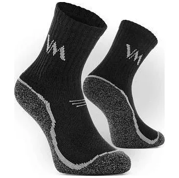 Pánské ponožky VM Footwear | VM Funkční ponožky COOLMAX 8004 - 39-42 / Černá