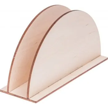 FK Dřevěný stojan na ubrousky - 15x10x8 cm