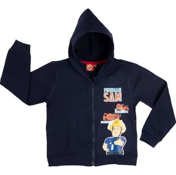 Oblečení a móda Fireman Sam Tmavě modrá chlapecká mikinka Velikost: 110/116