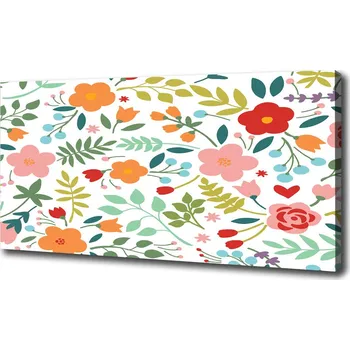 Obraz Foto obraz na plátně do obýváku Květiny ilustrace