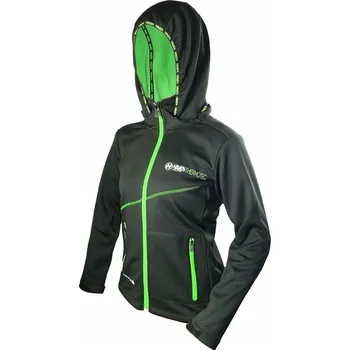 Cyklistická bunda DÁMSKÁ BUNDA HAVEN THERMOTEC ČERNO ZELENÁ Velikost: S