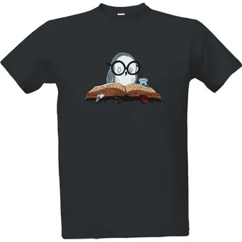 Pánské tričko Tričko s potiskem Sova- kniha pánské